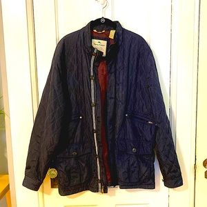 Tommy Bahama Navy Quilted & Lined Jacket - Sz L